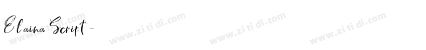 Elaina Script字体转换 Elaina Script字体转换